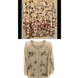 2 for $35 bundle of two floral tops